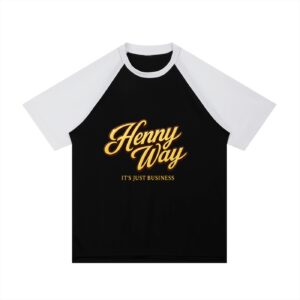 The Henny Way It's Just Business Unisex Contrast Sleeve Mesh T-Shirt