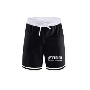 Fueled Casual Comfort's Men's Classic Stripe Trim Basketball Shorts