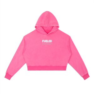 Fueled Casual Comfort's Women's Rose Red Vintage Washed Hoodie