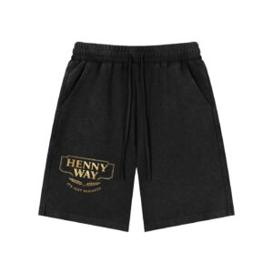 The Henny Way "It's Just Business" Unisex Mineral Wash Waffle Knit Shorts