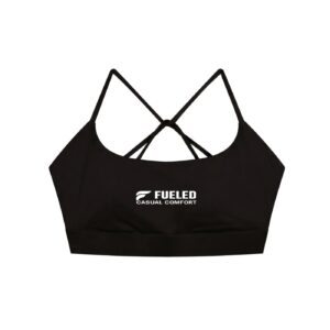 Fueled Casual Comfort's Women's Strappy Criss Cross Yoga Sports Bra