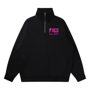 Fueled Casual Comfort's Unisex Quarter-Zip Drop Shoulder Hoodie