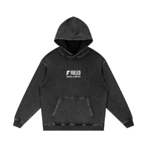 Fueled Casual Comfort's Unisex Snow Washed Loose Cotton Hoodie