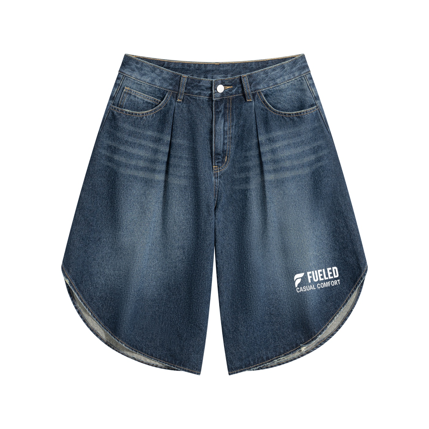 Fueled Casual Comfort's Men’s Wide Leg Denim Shorts